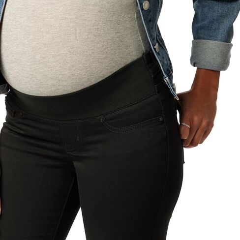 Signature by Levi Strauss & Co. Gold Label Women's Maternity Baby Bump Skinny Jeans, Noir-Waterless, Large, black in Saudi Arabia