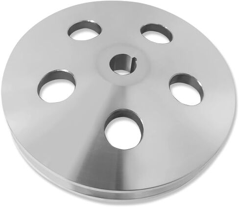 GM Power Steering Pump Pulley Keyway Single Groove For Chevy Oldsmobile Pontiac Cadillac 350 454 Polished Aluminum in Saudi Arabia