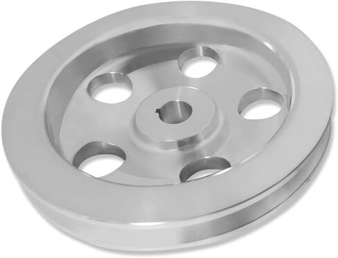 GM Power Steering Pump Pulley Keyway Single Groove For Chevy Oldsmobile Pontiac Cadillac 350 454 Polished Aluminum in Saudi Arabia