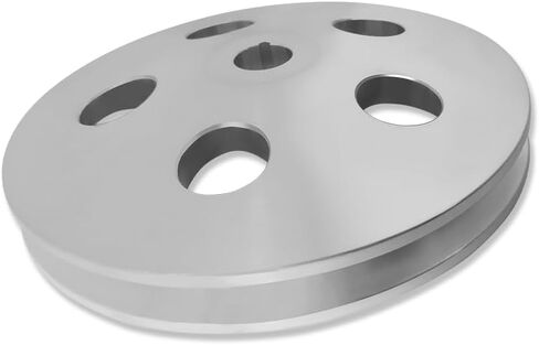 GM Power Steering Pump Pulley Keyway Single Groove For Chevy Oldsmobile Pontiac Cadillac 350 454 Polished Aluminum in Saudi Arabia