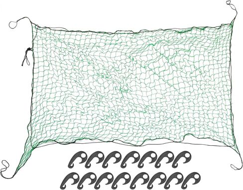 1 مجموعة 1.5x2.2m شحن الشحن العالمي للمقطورة - بيك آب Truck Trailer Net Net Accopy - Polyethylene Green in Saudi Arabia
