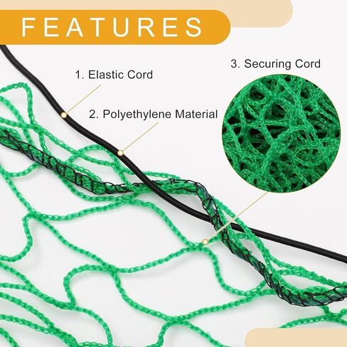 1 مجموعة 1.5x2.2m شحن الشحن العالمي للمقطورة - بيك آب Truck Trailer Net Net Accopy - Polyethylene Green in Saudi Arabia