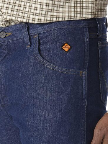 Wrangler FR47M Men's FR Flame Resistant Regular Fit Lightweight Denim Jeans - 44W x 32L in Saudi Arabia