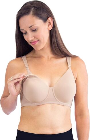 Leading Lady, Loving Moments, The Melody, Underwire Nursing T-Shirt Bra, One Hand Nursing Clasps, Cotton Sling, Adjustable in Saudi Arabia