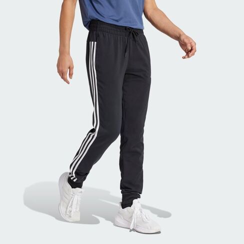 adidas Women's Essentials Single Jersey 3-Stripes Pants, Legend Ink/White, X-Large/Petite in Saudi Arabia