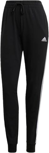 adidas Women's Essentials Single Jersey 3-Stripes Pants, Legend Ink/White, X-Large/Petite in Saudi Arabia