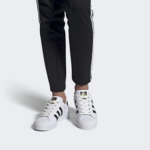 حذاء رياضي نسائي من adidas Originals Superstar، أسود/أبيض/أسود، 10 in Kuwait