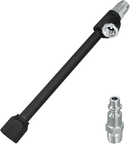 2PCS Lock On Air Chucks, 1/4'' FNPT Heavy Duty Tire Inflator Chucks, Closed Flow Brass Tire Chuck, Anti Leakage Quick Connector for Air Compressor (Lock On Air Chuck) in Saudi Arabia