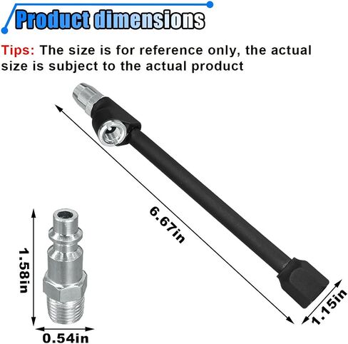 2PCS Lock On Air Chucks, 1/4'' FNPT Heavy Duty Tire Inflator Chucks, Closed Flow Brass Tire Chuck, Anti Leakage Quick Connector for Air Compressor (Lock On Air Chuck) in Saudi Arabia