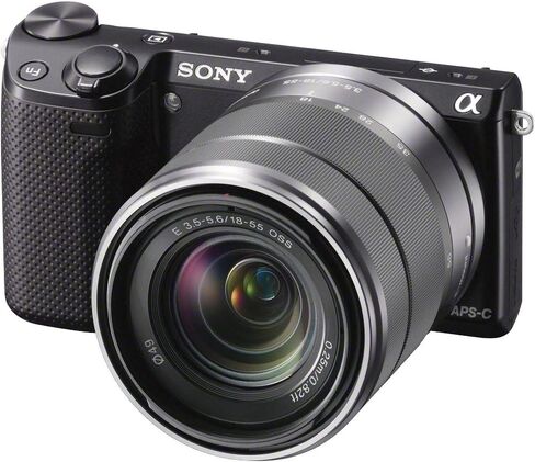 Sony NEX-5RK/B 16.1 MP Mirrorless Digital Camera with 18-55mm Lenses (Black) in Saudi Arabia