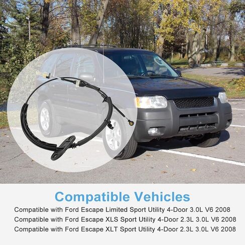 كبل تحول النقل الأوتوماتيكي متوافق مع فورد Escape Limited XLS XLT Sport Utility 4-Door 2.3L 3.0L V6 2008 استبدال رابط الكبلات Shift Shift in Saudi Arabia