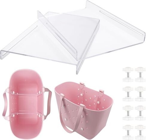Acrylic Divider Tray for Simple Modern Extra Large Tote Bag - 2 Pack Clear & Chic Beach Bag Organizer Inserts, Stylish Accessories for Original Simple Modern X-Large Beach Bag in Saudi Arabia