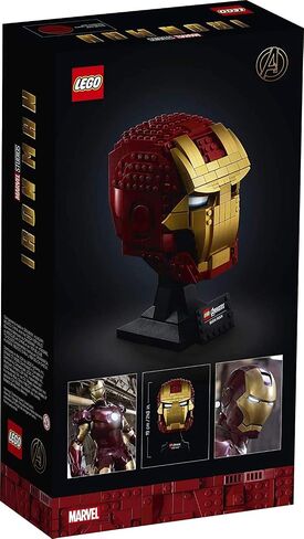 LEGO Marvel Avengers Iron Man Helmet 76165; Brick Iron Man-Mask for-Adults to Build and Display, Creative Challenge for Marvel Fans (480 Pieces) in Saudi Arabia