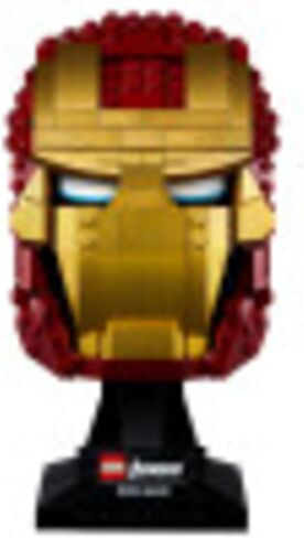 LEGO Marvel Avengers Iron Man Helmet 76165; Brick Iron Man-Mask for-Adults to Build and Display, Creative Challenge for Marvel Fans (480 Pieces) in Saudi Arabia