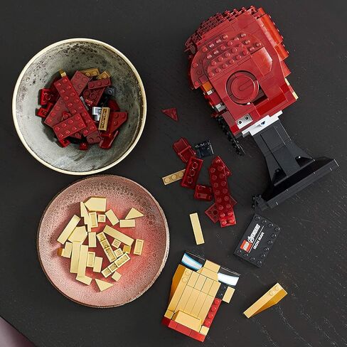 LEGO Marvel Avengers Iron Man Helmet 76165; Brick Iron Man-Mask for-Adults to Build and Display, Creative Challenge for Marvel Fans (480 Pieces) in Saudi Arabia