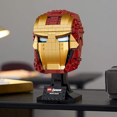 LEGO Marvel Avengers Iron Man Helmet 76165; Brick Iron Man-Mask for-Adults to Build and Display, Creative Challenge for Marvel Fans (480 Pieces) in Saudi Arabia