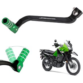 JFG Racing Motorcycle Gear Shifter Lever Extended 10mm Folding Tip CNC for KLR 650 KLR650 1987-2018 Black