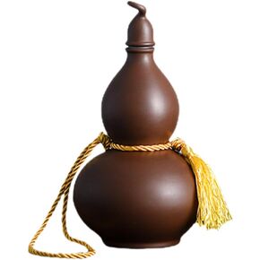 Ceramic Gourd Bottles Wukong Gourd Wine Bottle Monkey King Bottle Chinese Traditional Wine Pot Portable Vintage Wine Bottle Reusable Gourd Water Bottle Retro Wine Pot Table Decor