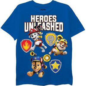 Nickelodeon Boys' Paw Patrol Chase, Marshall, Rubble Tee-Sizes 2-7