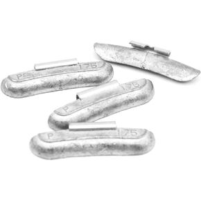 P-Series Lead Clip on Wheel Weights Assortment, Accurate Tolerances, 0.50 oz, 50 Pcs/Box, Suitable for Full-Size Pickups, SUVs, Vans, and Passenger Cars