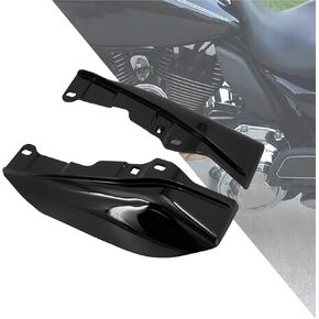 HDBUBALUS Motorcycle Mid Frame Air Deflector Heat Shields Deflector Fit for Harley Touring and Trike FLTR FLHT FLHX FLHTKL 2009-2023 Chrome