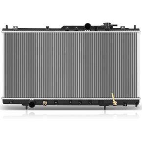 SCITOO Engine Cooling Radiator Assembly Compatible with Chrysler for Sebring & for Dodge for Stratus 2001-2005 2.7L 3.0L, for Mitsubishi for Eclipse 2000-2004 2.4L 3.0L Replaces# 2405