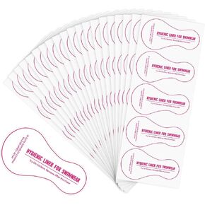 100 PCS واقي صحية Thong بطانات النساء واضحة اللباس الداخلي شرائط ملصقات حاول على ملصقات للسباحة بيكيني