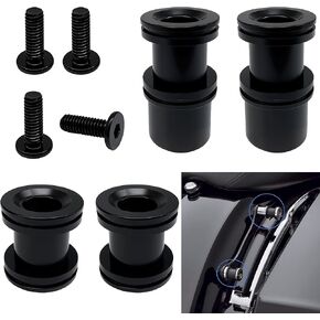 Motorcycle 4 Point Docking Hardware Kits Quick Release Luggage Rack for Harley Touring Street Glide Road Glide Road King Electra Glide 2009-2025 2024 (Black)
