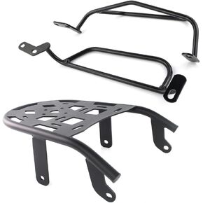 Xitomer Motorcycle Top Cargo Rack and Crash Bar Fit for DR650 2025 2024 2023 2022 2021 2020, 1996-2025 Rear Rack Side Bar Tank Guard