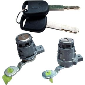 Pair of Door Lock Cylinder Set with Keys for 1998-2002 Honda Accord, 2001-2005 Honda Civic, 1999-2004 Honda Odyssey, 2000-2009 Honda S2000,72185-S9A-013
