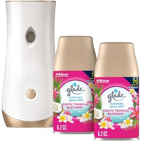 Glade Automatic Spray Refill and Holder Kit, Air Freshener for Home and Bathroom, Cashmere Woods, 6.2 Oz, 2 Count