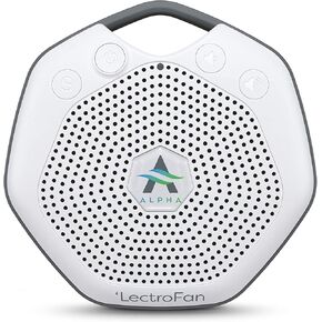 LectroFan Alpha Guaranteed Non-Looping Sleep Sound Machine for Sleeping Babies Toddlers, White Noise Machine for Adults, 7 Relaxing Sounds for Baby - Alpha White (Renewed)