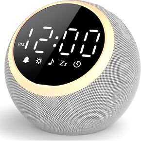 LIORQUE White Noise Sound Machine with Alarm Clock, 25 Soothing Sound, Adjustable Volume & Night Light, Sleep Timer, Ideal for Baby Kids Adult, Easy to Use Alarm Clock for Bedrooms