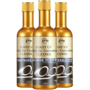 Auto Parts Engine Boost Up Cleaner Catalytic Converter Cleaner Fuel System Treatment Additive for Gasoline and Diesel Car (3Pcs)