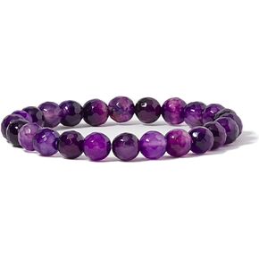 Cherry Tree Collection - Small, Medium, Large Sizes - Gemstone Beaded Bracelets For Women and Men - 8mm Round Beads