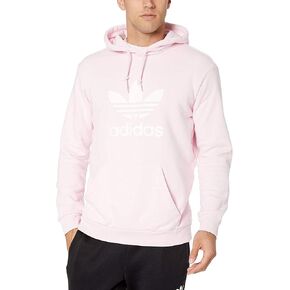 adidas Originals Men's Adicolor Classics Trefoil Hoodie, Quiet Crimson/White, X-Small in Kuwait
