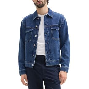 Theory Men's City Trucker Jacket in Denim Beryl