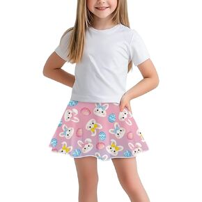 Girls Skirts Skorts High Waisted Athletic Skort for Tennis Golf Running Sports Kids Flowy Shorts with Pocket