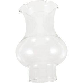 Alipis Oil Lamp Globe Replacement Glass Chimney Lamp Shade Victorian Hurricane Chimney Lamp Globe Clear Kerosene Lamp Shade Candle Cover for Vintage Antique Lamps 3cm