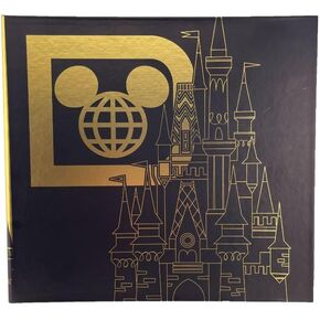 Theme Park Merchandise WDW WDW Magic Kingdom Cinderella's Castle Black & Gold Photo Album