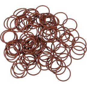 O Ring Seal Gasket,15mm ID x 2mm CS for Cars Trucks SUVs Trailers Orings Seal Washer Replacement Automotive Faucet Repair Brown, 100 Pcs