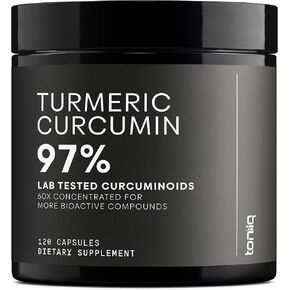 Turmeric Curcumin - Ultra High Potency 60:1 Extract with 97% Curcuminoids - 1200mg Per Serving - Black Pepper & MCT Oil for Enhanced Absorption - Third-Party Lab Tested - 120 Capsules