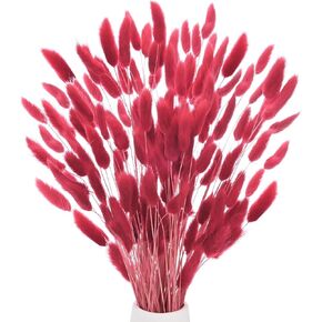 120-Pack Bunny Tails Grass 17 Inch Fluffy Rabbit Tail Grass Dried Flowers Branches Vase Filler Dried Grass Decor for Home/Wedding/Vase/Office/Party [Blue Green]