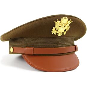 WW2 US Officer Hat Wool Crush Cap
