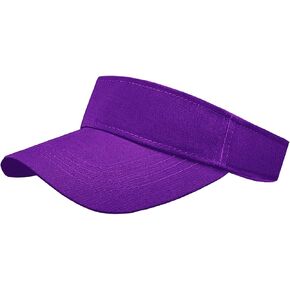 1 Piece of Purple Sun Visor Hat Adjustable Sport Visors for Women and Men (One Size)