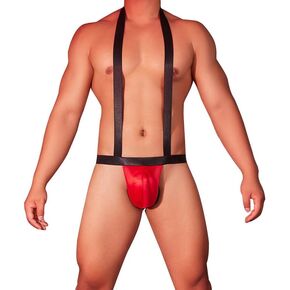 Sexy Men's Underwear Sexy Thong Jockstrap Flap Front Stretch Bulge Pouch Brief One Size