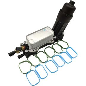 Engine Oil Cooler Filter Adapter Housing Assembly FOR Jeep Dodge Chrysler 2014-2017 3.6L V6 Engine 68105583AF, 68105583AC, 68105583AE