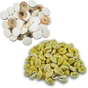 Natural 30 Pcs gomati Chakra | 30 Pcs Yellow Kaudi, for Wealth, Health & Success