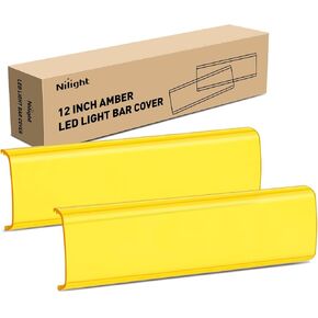Nilight 20 بوصة LED BAR LID الغطاء الأسود غطاء الواقي الدائم عدسة البولي البولي مقاوم للماء مقاوم للخدش مقاوم للخدش للأضواء المزدوجة على الطريق الإضاءة على الطريق