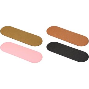 PATIKIL Felt Base Shaper 12x4 Inch, 4 Pcs Bag Bottom Shaper Pad Purse Liner Board Insert Oval for Handbags Tote Crossbody Bag Backpack, Black/Dark Brown/Brown/Pink